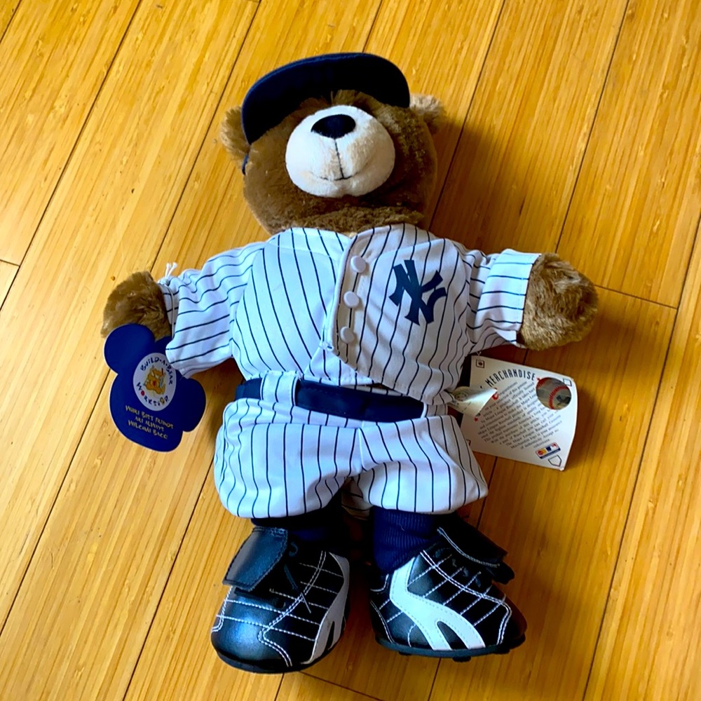 Build-a-Bear with MLB Yankee uniform